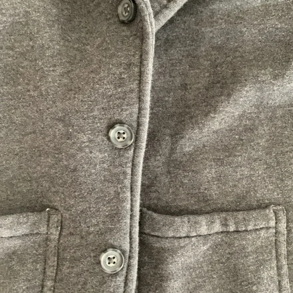 Janie and Jack button down grey cotton warm and cozy coat/jacket size 7